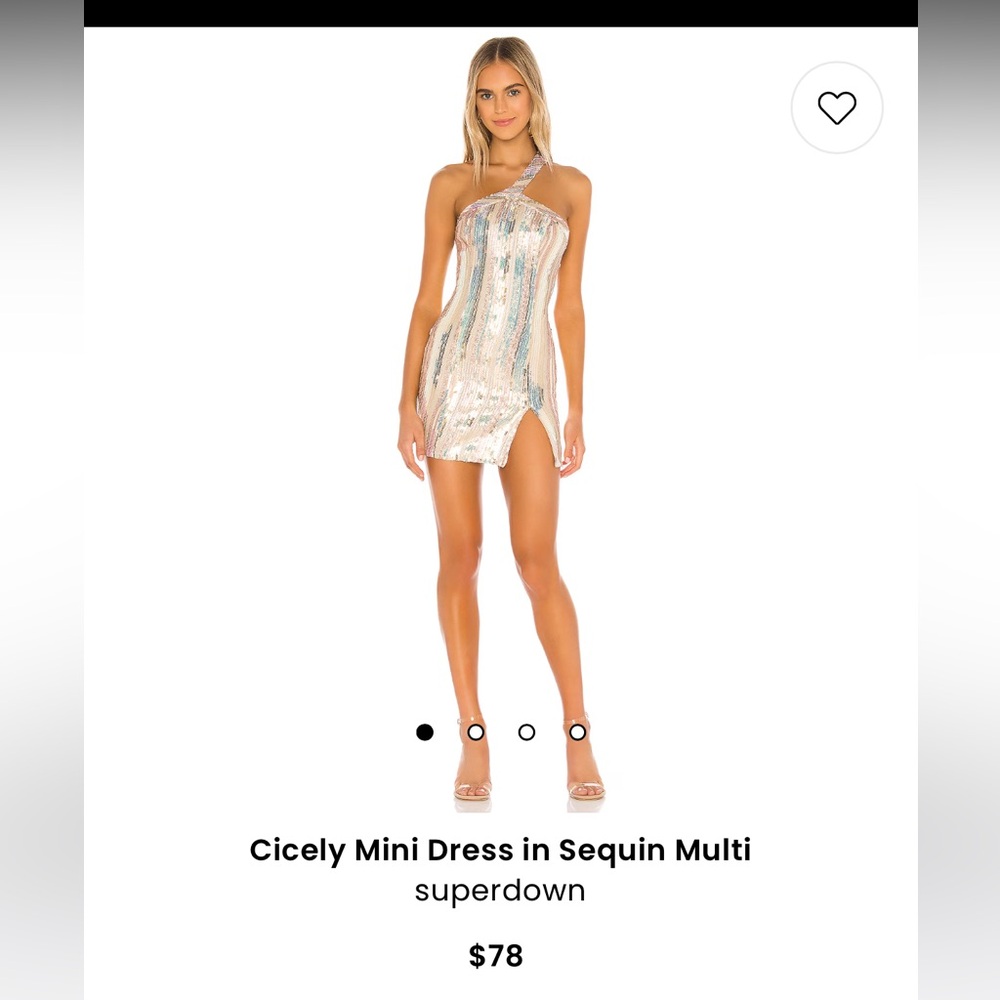 Revolve superdown Cicely Mini Dress in Sequin Multi